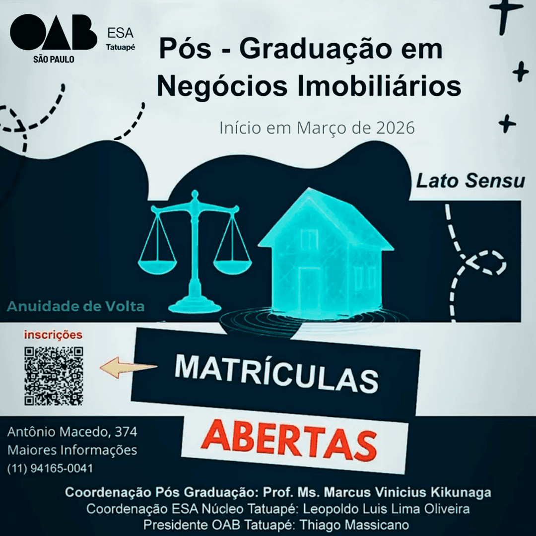 📙 ESA Tatuapé: Pós-Graduação em Negócios Imobiliários