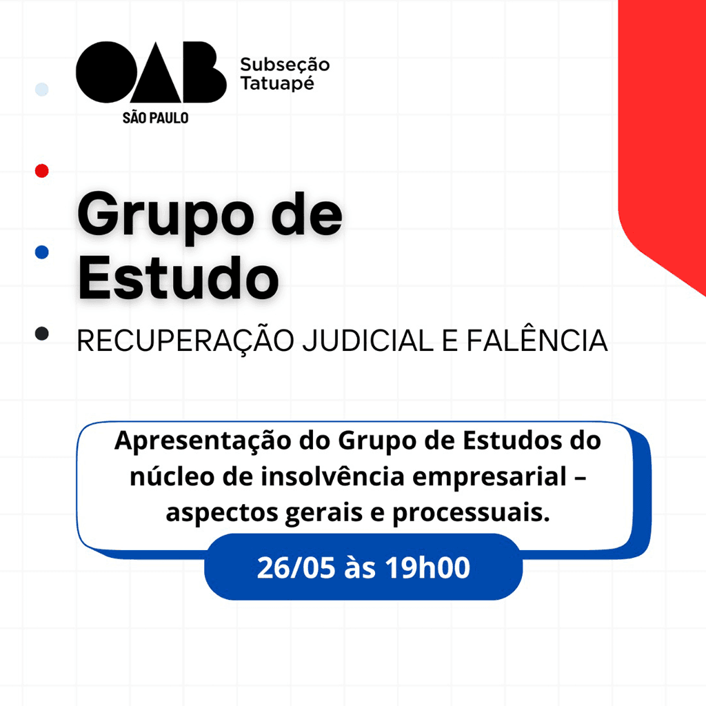 Grupo de Estudo RECUPERAÇÃO JUDICIAL E FALÊNCIA