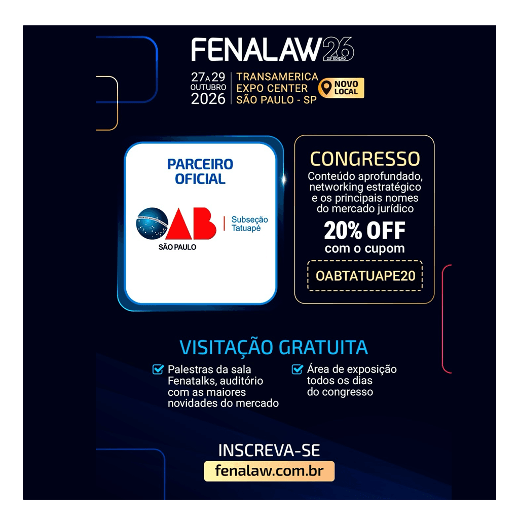 📢 FENALAW: Benefício exclusivo OAB Tatuapé!