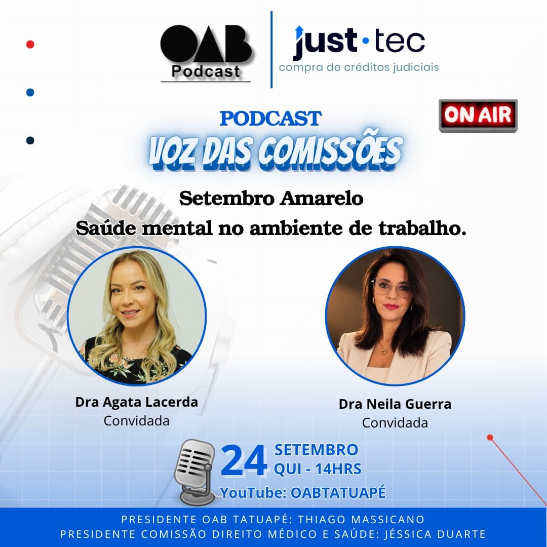 🎙️ PODCAST:  Setembro Amarelo: Saúde mental no ambiente de trabalho