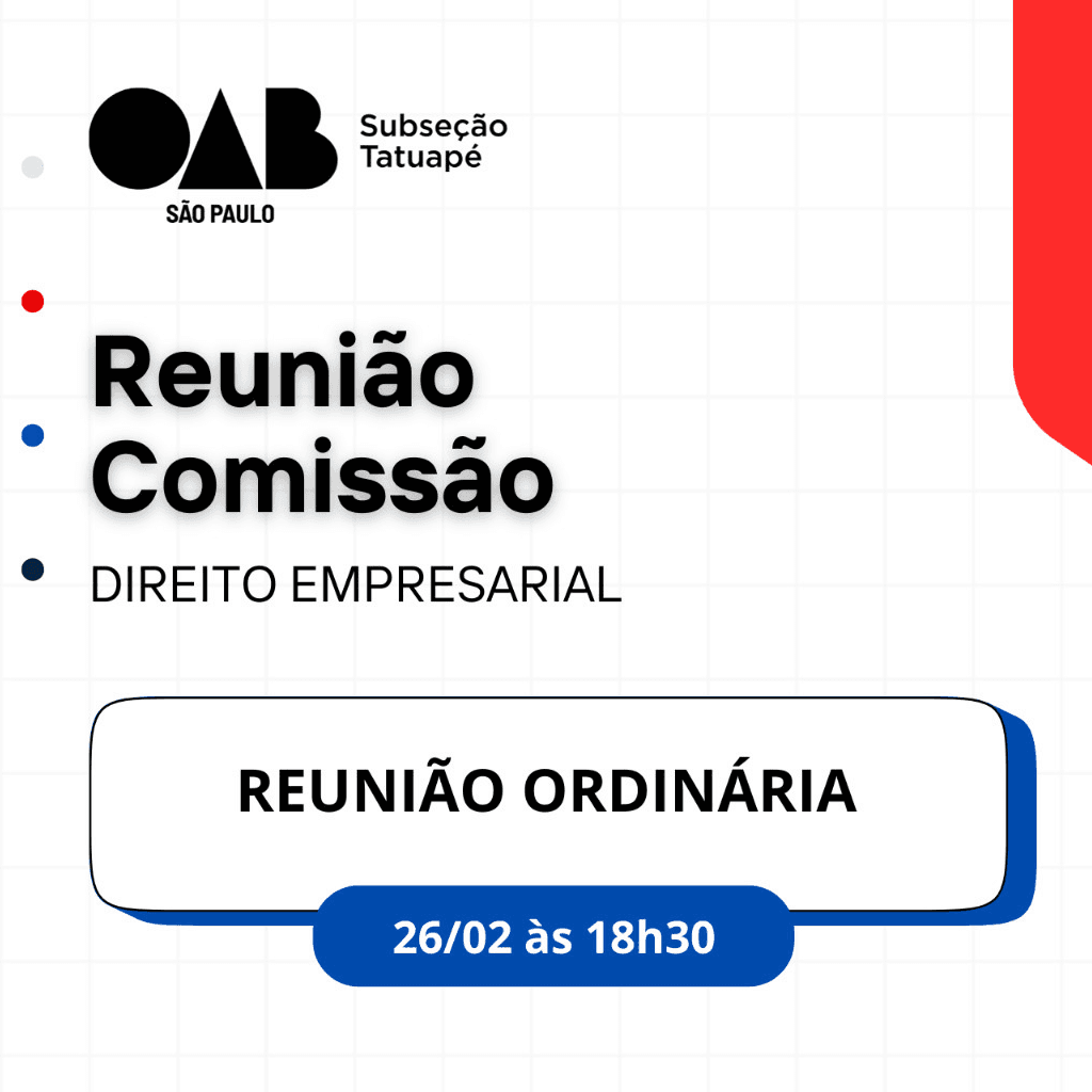 Reunião Comissão DIREITO EMPRESARIAL